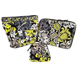 Vera Bradley Bag Set Kauai Floral/Floral Symphony Print Tote Bag, Laptop & Case
